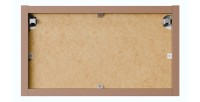 Meuble mural ouvert BRAZZA – 35 cm – Chêne clair – Finition artisan – À suspendre 