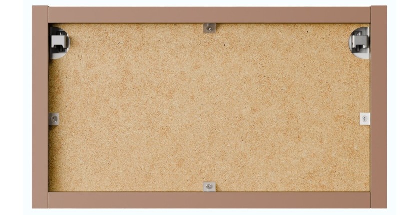 Meuble mural ouvert BRAZZA – 35 cm – Chêne clair – Finition artisan – À suspendre 
