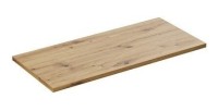 Plan vasque BRAZZA – 100 cm – Chêne clair – Finition artisan – À poser 