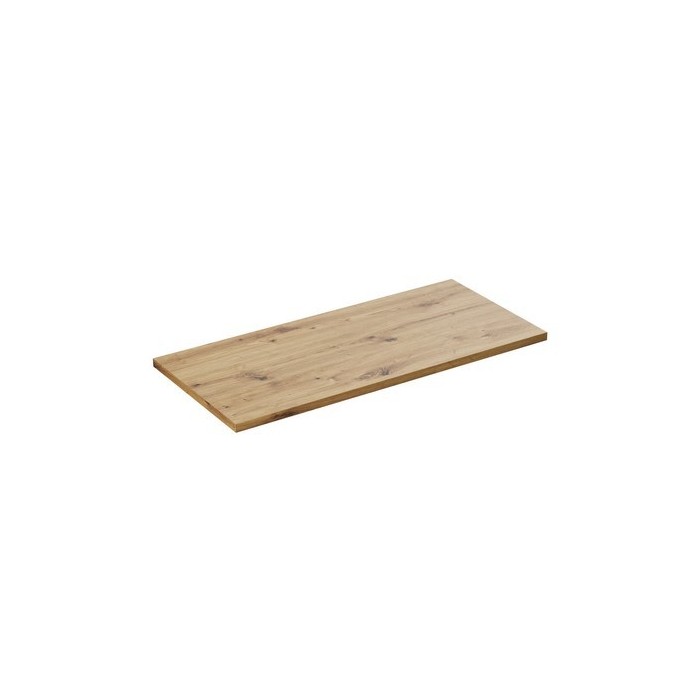 Plan vasque BRAZZA – 100 cm – Chêne clair – Finition artisan – À poser 