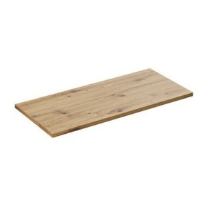 Plan vasque BRAZZA – 100 cm – Chêne clair – Finition artisan – À poser 