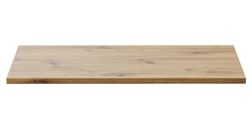 Plan vasque BRAZZA – 100 cm – Chêne clair – Finition artisan – À poser 