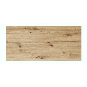 Plan vasque BRAZZA – 100 cm – Chêne clair – Finition artisan – À poser 