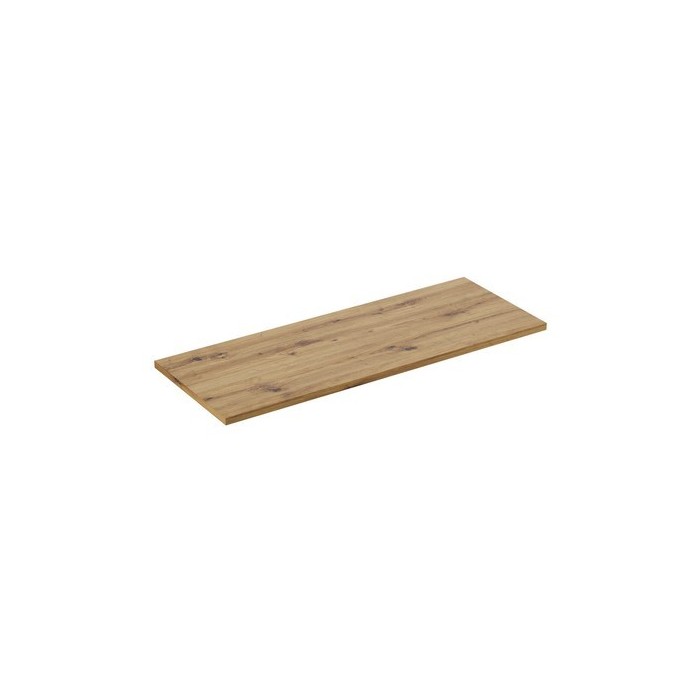 Plan vasque BRAZZA – 120 cm – Chêne clair – Finition artisan – À poser 