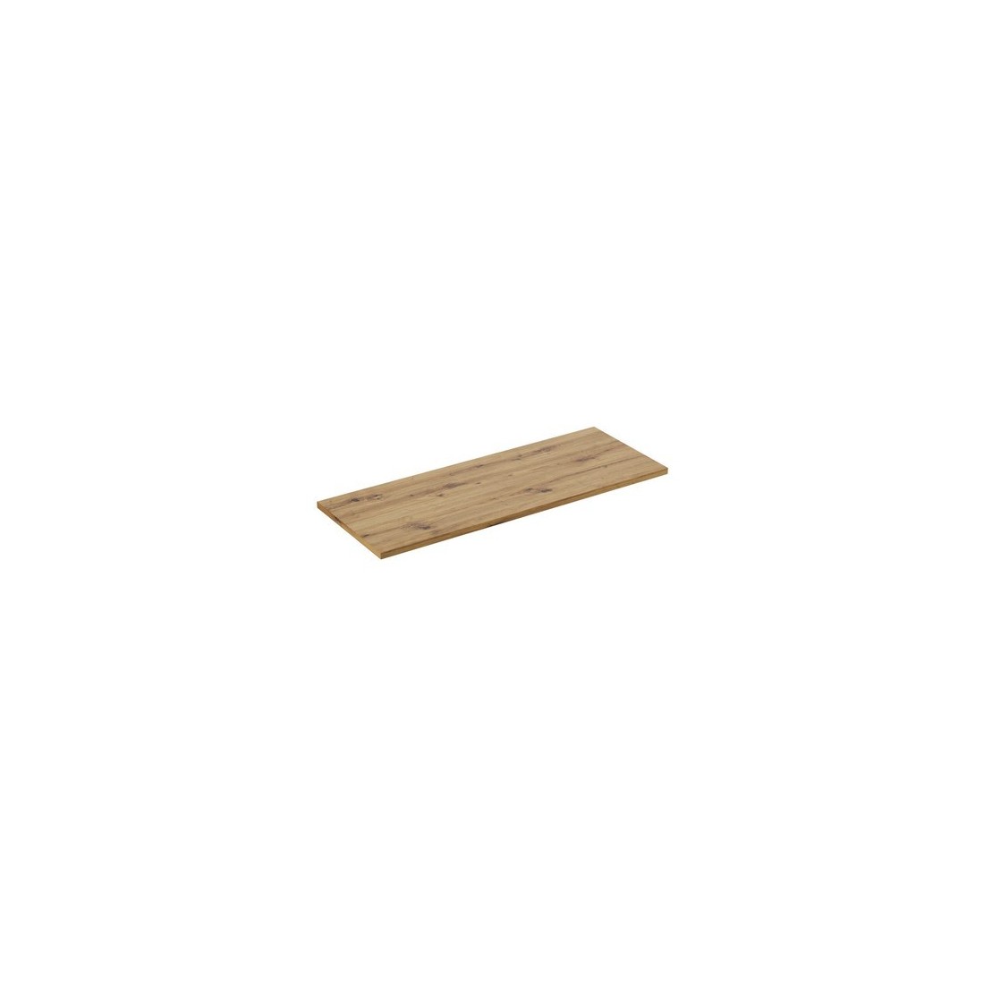 Plan vasque BRAZZA – 120 cm – Chêne clair – Finition artisan – À poser 