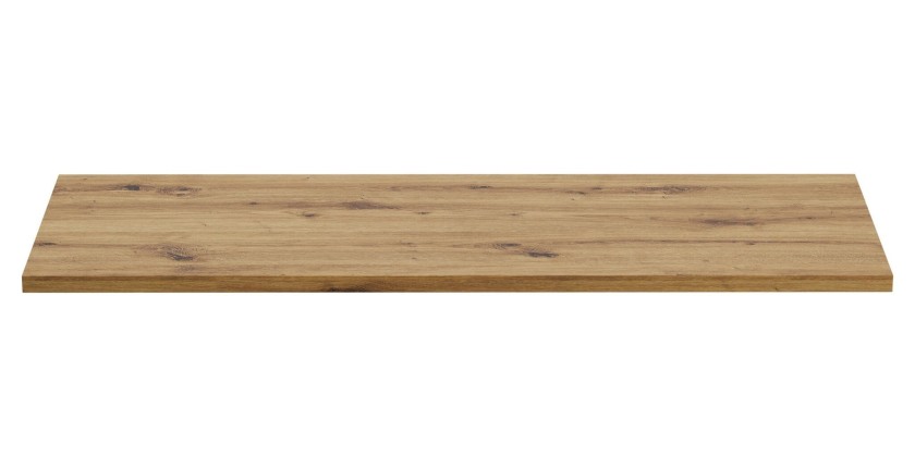 Plan vasque BRAZZA – 120 cm – Chêne clair – Finition artisan – À poser 
