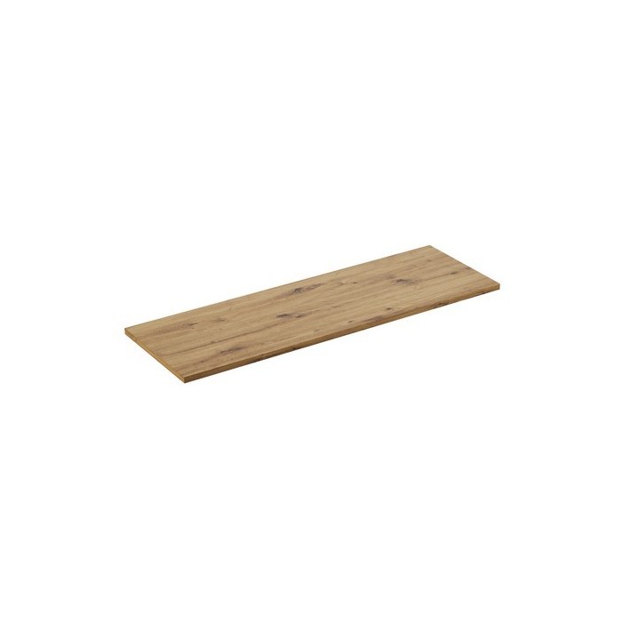 Plan vasque BRAZZA – 140 cm – Chêne clair – Finition artisan – À poser 