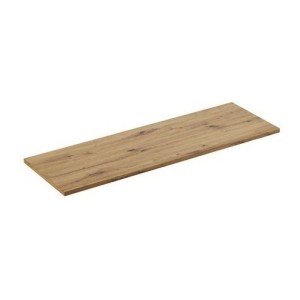 Plan vasque BRAZZA – 140 cm – Chêne clair – Finition artisan – À poser 