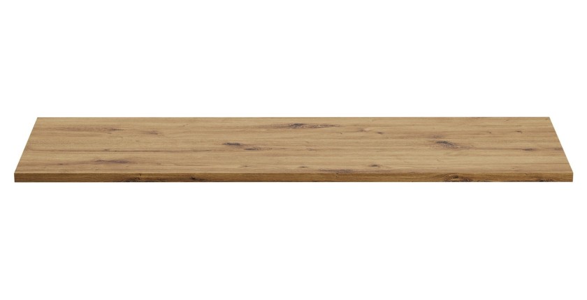 Plan vasque BRAZZA – 140 cm – Chêne clair – Finition artisan – À poser 