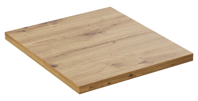 Plan vasque BRAZZA – 40 cm – Chêne clair – Finition artisan – À poser 