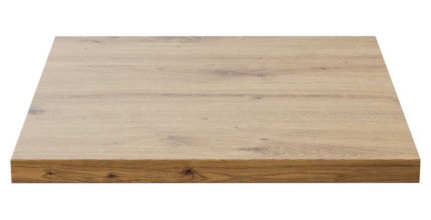 Plan vasque BRAZZA – 40 cm – Chêne clair – Finition artisan – À poser 