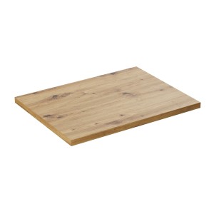 Plan vasque BRAZZA – 60 cm – Chêne clair – Finition artisan – À poser 