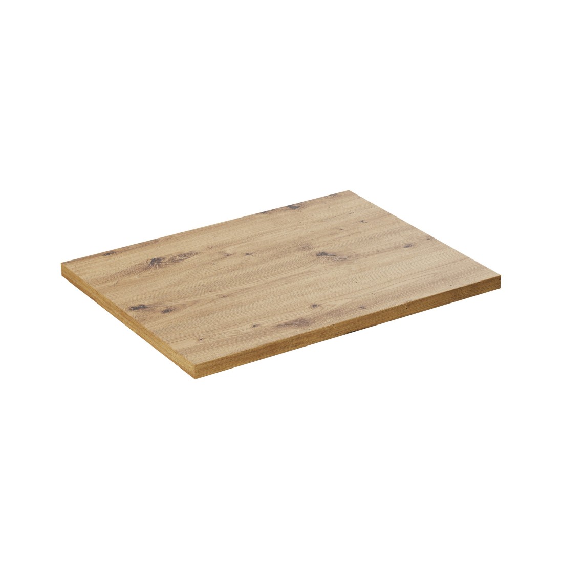 Plan vasque BRAZZA – 60 cm – Chêne clair – Finition artisan – À poser 