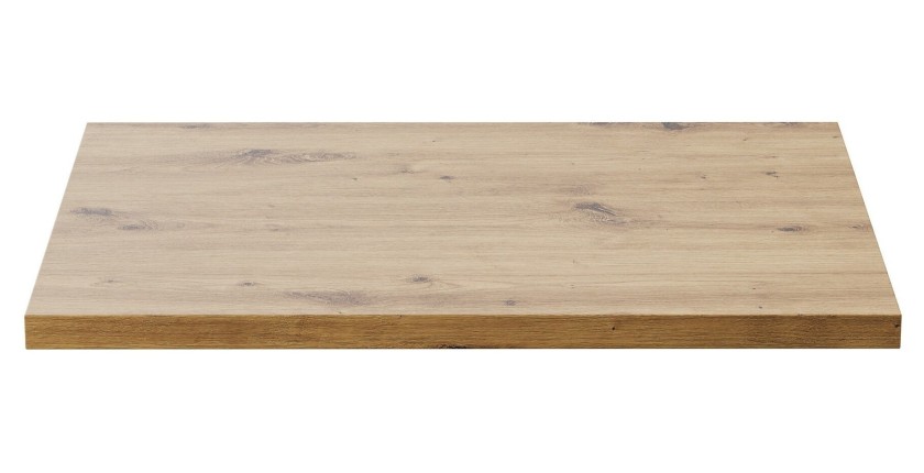 Plan vasque BRAZZA – 60 cm – Chêne clair – Finition artisan – À poser 