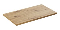 Plan vasque BRAZZA – 80 cm – Chêne clair – Finition artisan – À poser 