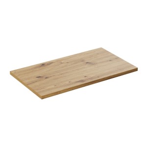 Plan vasque BRAZZA – 80 cm – Chêne clair – Finition artisan – À poser 
