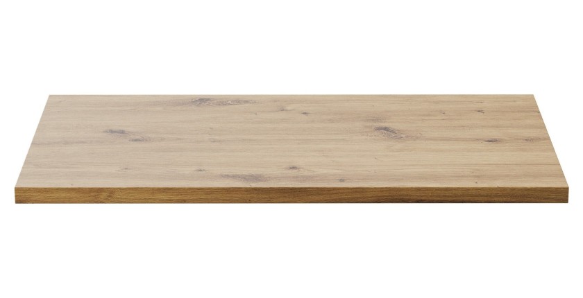 Plan vasque BRAZZA – 80 cm – Chêne clair – Finition artisan – À poser 