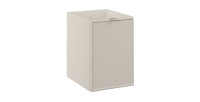 Meuble sous vasque BRAZZA – 1 porte avec panier à linge – Coloris marron congo – 40 cm – À poser 