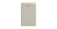 Meuble sous vasque BRAZZA – 1 porte avec panier à linge – Coloris marron congo – 40 cm – À poser 