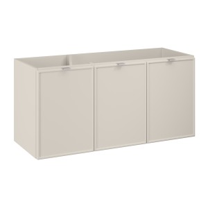 Meuble sous vasque BRAZZA – 3 portes – Coloris marron congo – 120 cm – À poser 