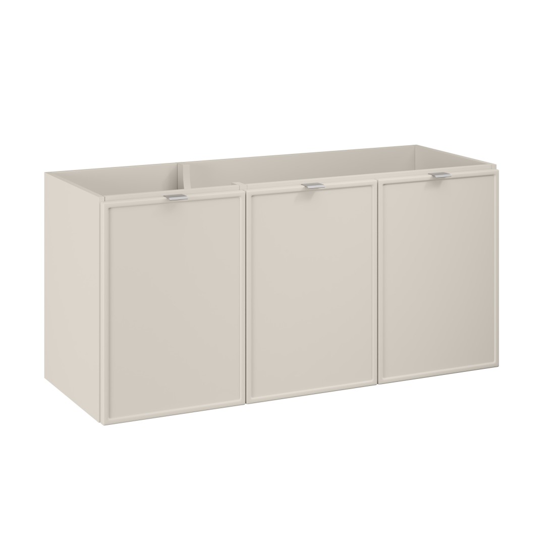 Meuble sous vasque BRAZZA – 3 portes – Coloris marron congo – 120 cm – À poser 