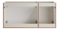 Meuble sous vasque BRAZZA – 3 portes – Coloris marron congo – 120 cm – À poser 