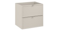 Meuble sous vasque BRAZZA – 2 tiroirs – Coloris marron congo – 60 cm – À suspendre 