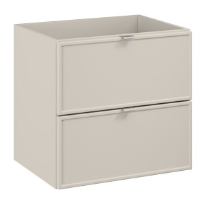 Meuble sous vasque BRAZZA – 2 tiroirs – Coloris marron congo – 60 cm – À suspendre 