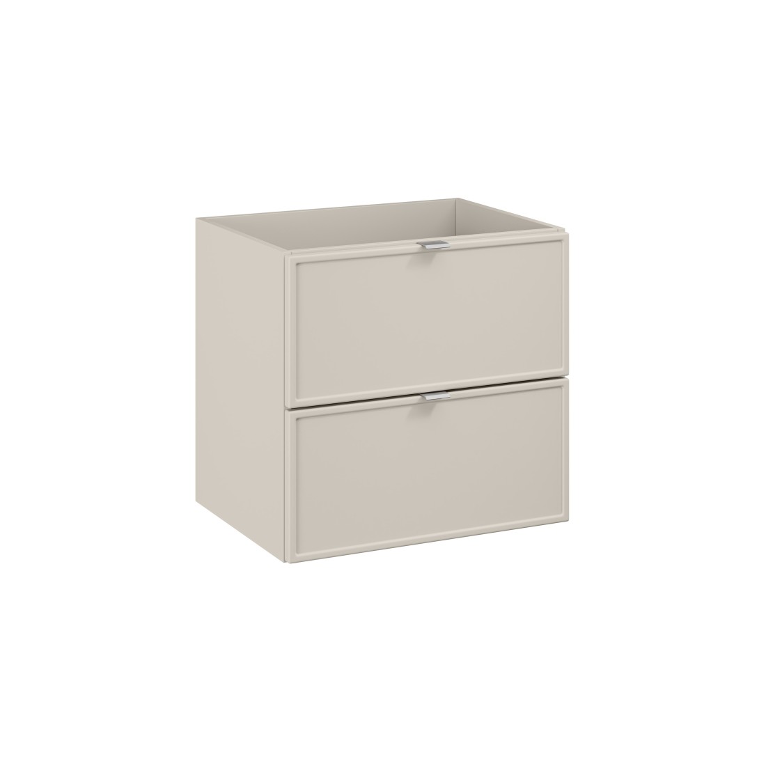 Meuble sous vasque BRAZZA – 2 tiroirs – Coloris marron congo – 60 cm – À suspendre 