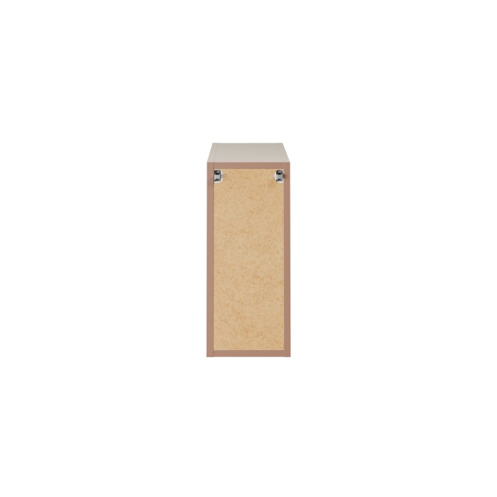 Meuble de rangement BRAZZA – Ouvert – Coloris marron congo – L20 x H57 cm – À suspendre 