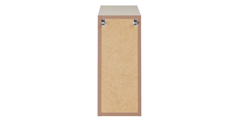 Meuble de rangement BRAZZA – Ouvert – Coloris marron congo – L20 x H57 cm – À suspendre 