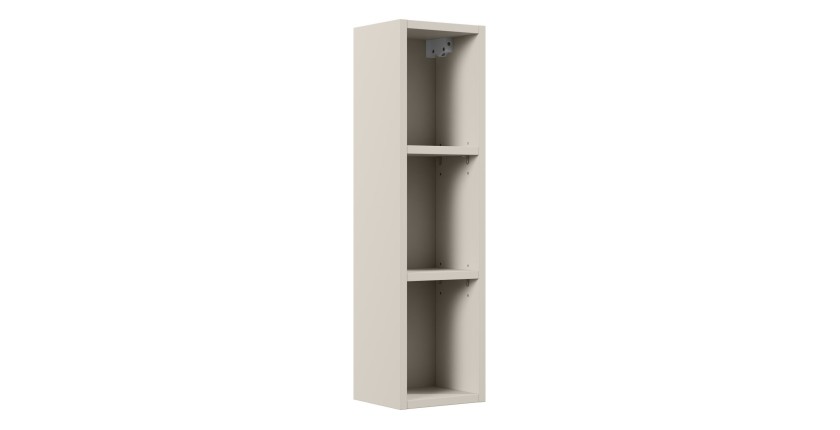 Meuble haut de salle de bain BRAZZA – Coloris marron congo – L20 x H74 cm – À suspendre 
