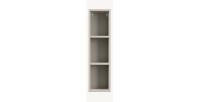 Meuble haut de salle de bain BRAZZA – Coloris marron congo – L20 x H74 cm – À suspendre 