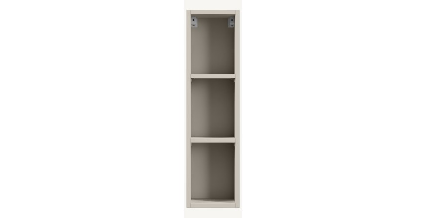 Meuble haut de salle de bain BRAZZA – Coloris marron congo – L20 x H74 cm – À suspendre 