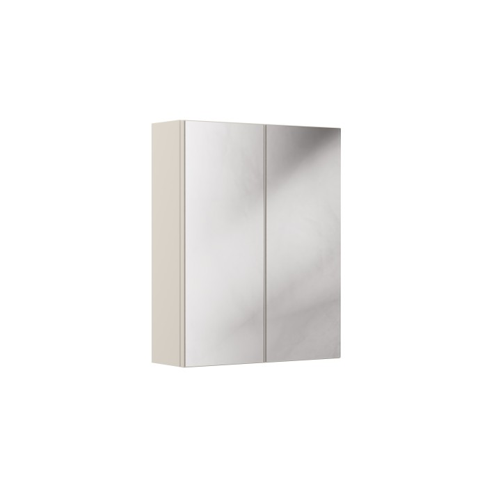 Meuble haut miroir BRAZZA – 2 portes – Coloris marron congo – L60 x H75 cm – À suspendre 