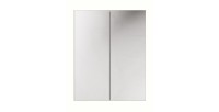 Meuble haut miroir BRAZZA – 2 portes – Coloris marron congo – L60 x H75 cm – À suspendre 