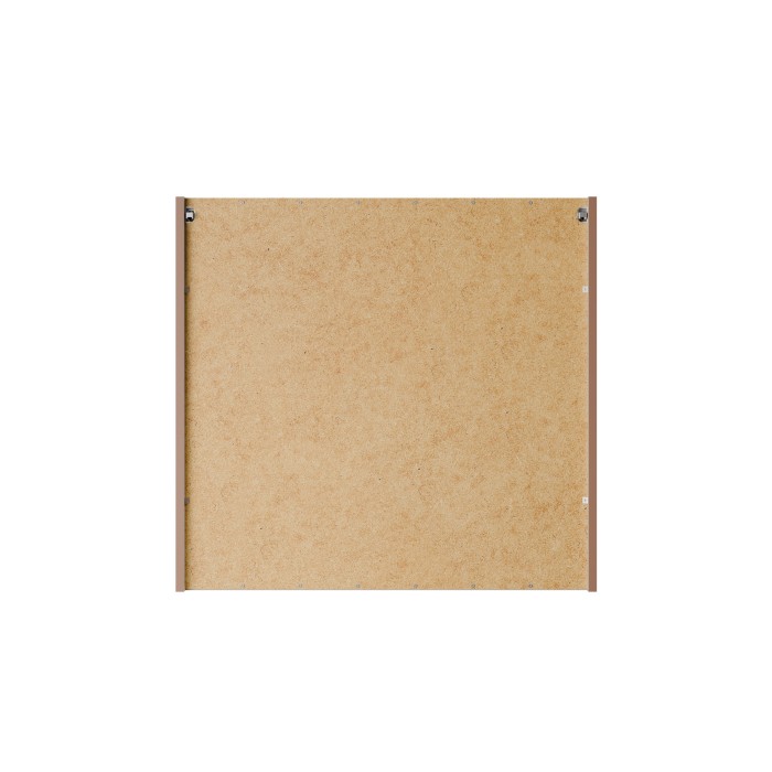 Meuble haut miroir BRAZZA – 2 portes – Coloris marron congo – L80 x H75 cm – À suspendre 