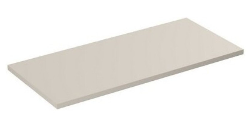Plan vasque BRAZZA – 100 cm – Coloris marron congo – MDF & PVC – À poser 