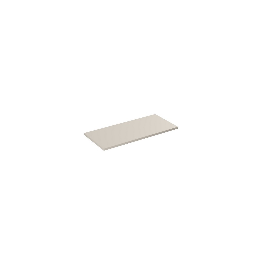 Plan vasque BRAZZA – 100 cm – Coloris marron congo – MDF & PVC – À poser 