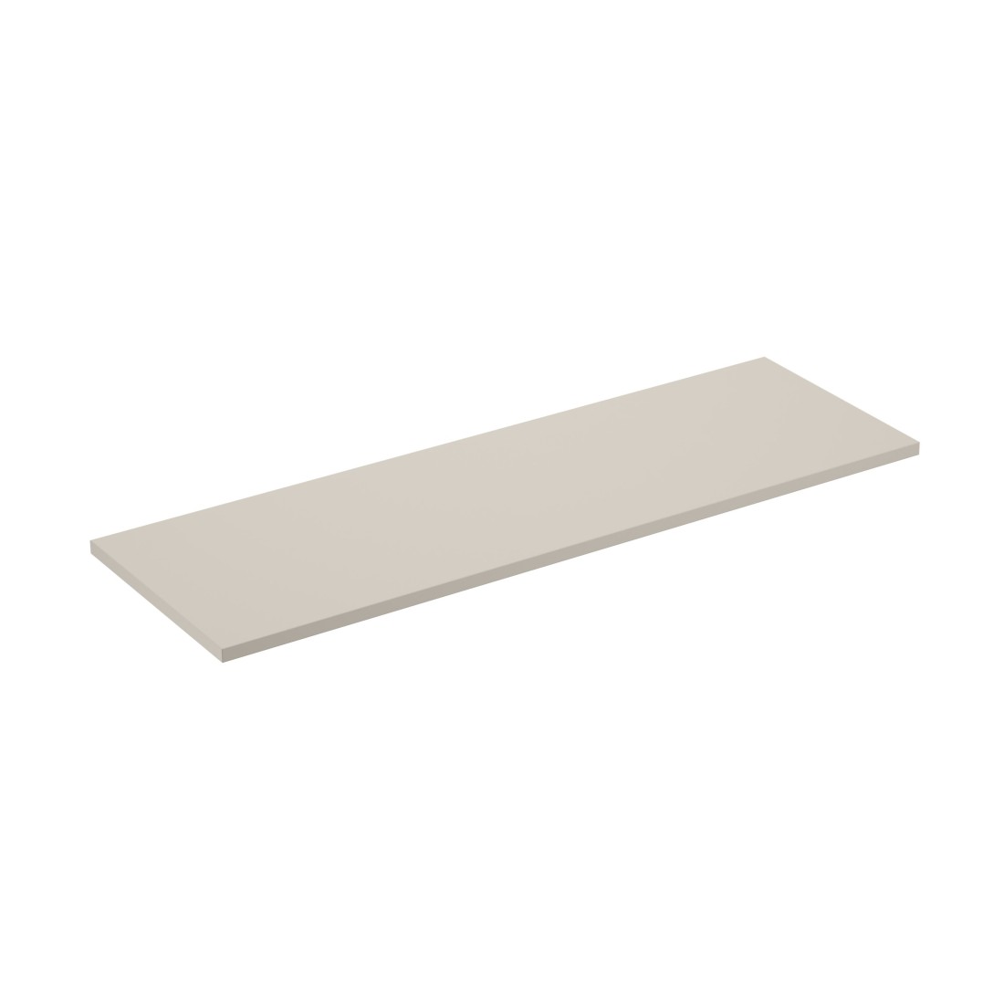 Plan vasque BRAZZA – 140 cm – Coloris marron congo – MDF & PVC – À poser 