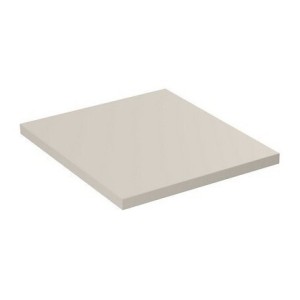 Plan vasque BRAZZA – 40 cm – Coloris marron congo – MDF & PVC – À poser 