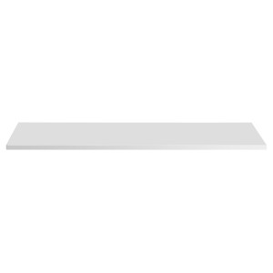 Plan vasque NALYA 121 cm – Blanc brillant et chêne clair – Plateau pour meuble double vasque 