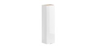 Meuble de rangement NALYA 75 cm – Blanc brillant et chêne clair – Élément mural compact