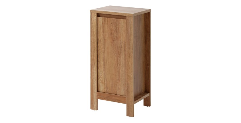 Meuble de rangement KALUNA 86 cm – Coloris bois de noyer – Élément mural suspendu 