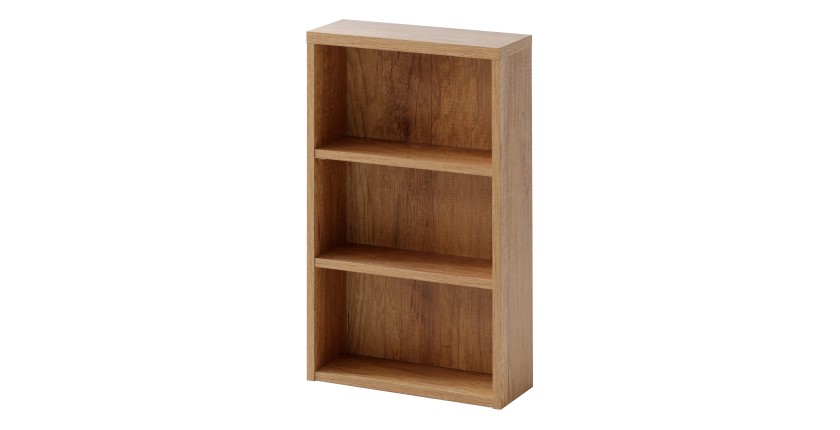 Meuble de rangement KALUNA 65 cm – Coloris bois de noyer – Élément mural suspendu 