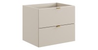 Meuble sous vasque BELLA 60 cm – Coloris marron congo – Design suspendu finition mate 