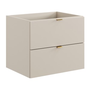 Meuble sous vasque BELLA 60 cm – Coloris marron congo – Design suspendu finition mate 