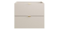 Meuble sous vasque BELLA 60 cm – Coloris marron congo – Design suspendu finition mate 