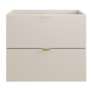 Meuble sous vasque BELLA 60 cm – Coloris marron congo – Design suspendu finition mate 