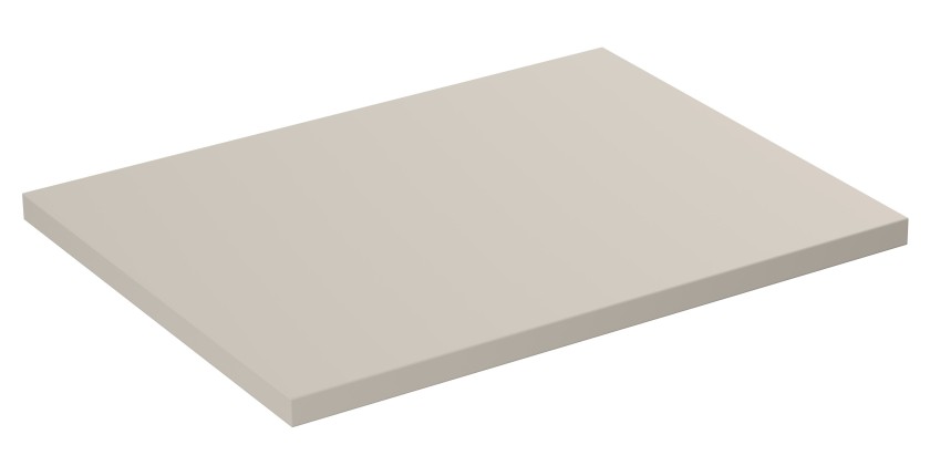 Plan vasque BELLA 60 cm – Coloris marron congo – Finition mate pour meuble suspendu 